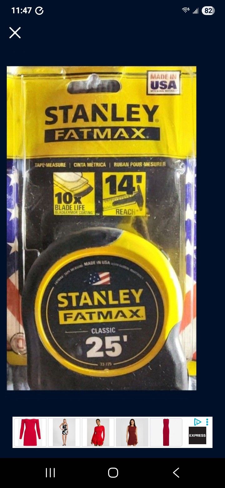 Stanley 25 ft. Tape Measure