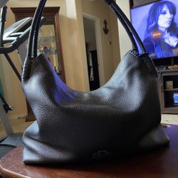 Tory Burch Large Black Leather Bag 