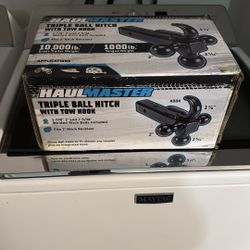 Haul Master Triple Ball Hitch With Tow Hook 