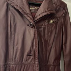 Etienne Aigner Leather Coat