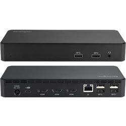 Kensington SD4760P 11-in-1 USB-C Docking Station Triple Monitor DisplayLink Docking Station, 3xHDMI, 100W Charging for Laptop, 6xUSB A, Ethernet, Audi