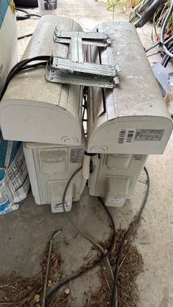 (Two) Mini split A/C units . Used for only 2 months