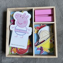 Peppa Pig Magnetic Wood Dress Up Doll