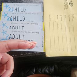 Aquarium of the pacific tickets 4 tickets