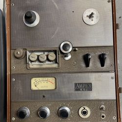 Vintage Ampex 620 Tube Amp And Ampex 601 Reel To Reel Recorder Player