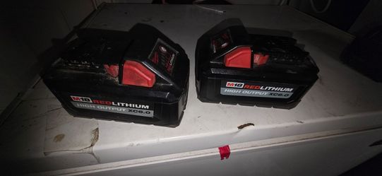 2 Milwaukee 6.0 high output batteries
