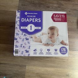 Members mark diapers size 1 196 count