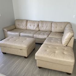 Couch - Sectional (Beige)