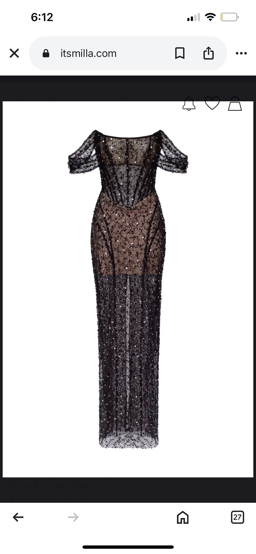 Milla Black Dress