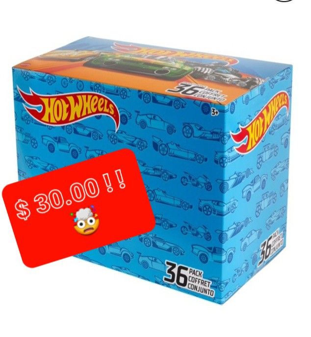 Hot Wheels 36 Car Multi-Pack of 1:64 Scale Vehicles for Kids & Collectors