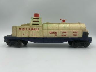 Vintage Lionel 3470 Target Launcher Operating Car O Gauge Postwar