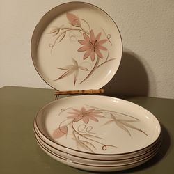 50's Era Winfield China "Passion Flower" Dinner Plates / Set of 4