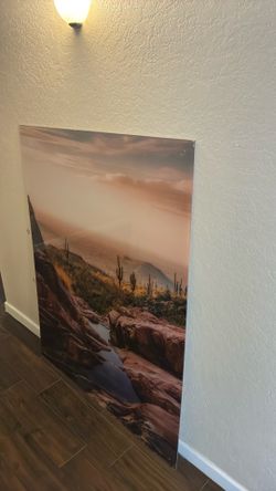 Custom second surface acrylic print- South Mountain