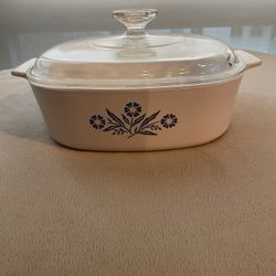 Corning Ware-Blue Cornflower (1 Quart) Casserole Dish W/Lid