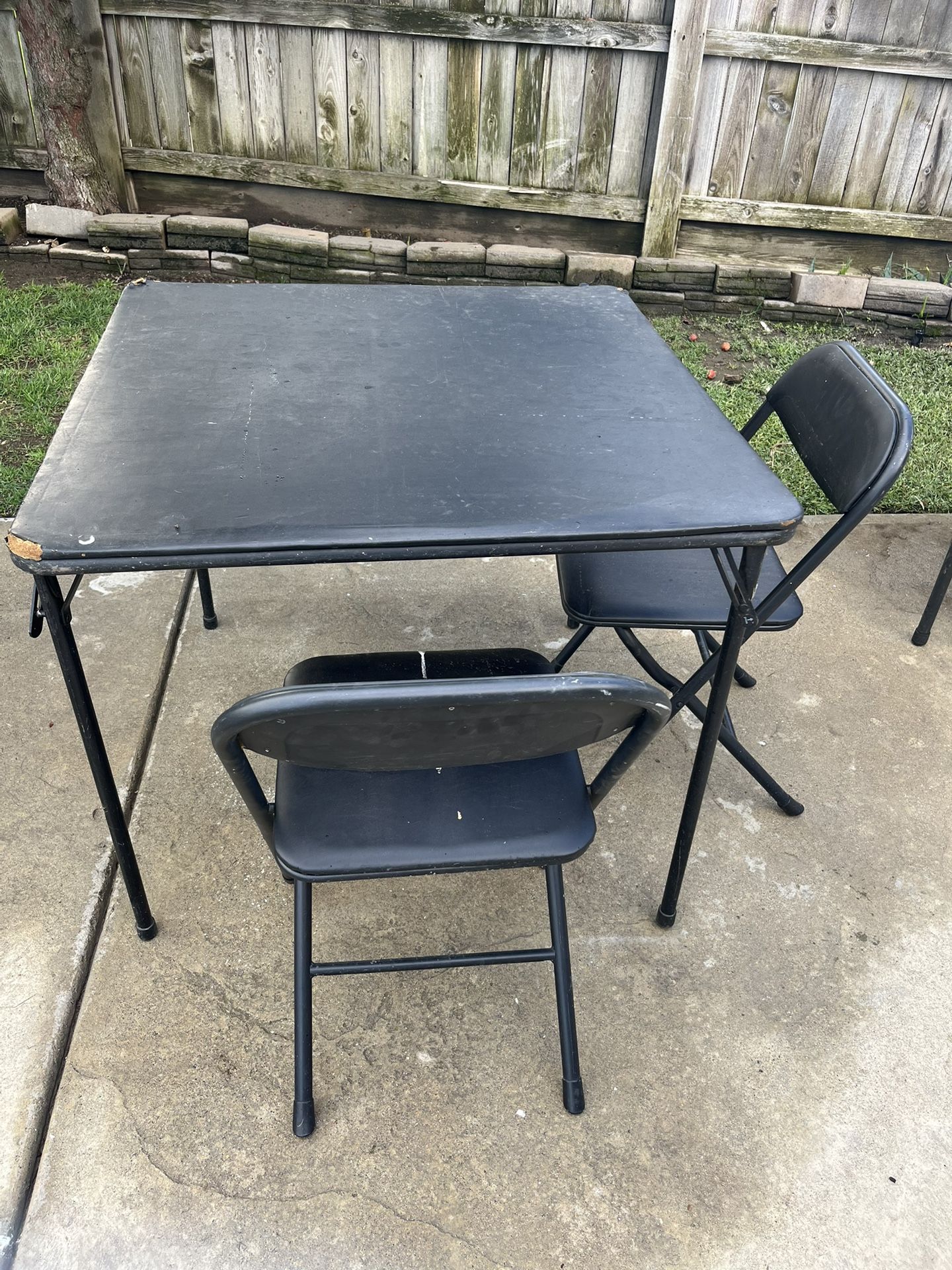 Folding Table And Chairs