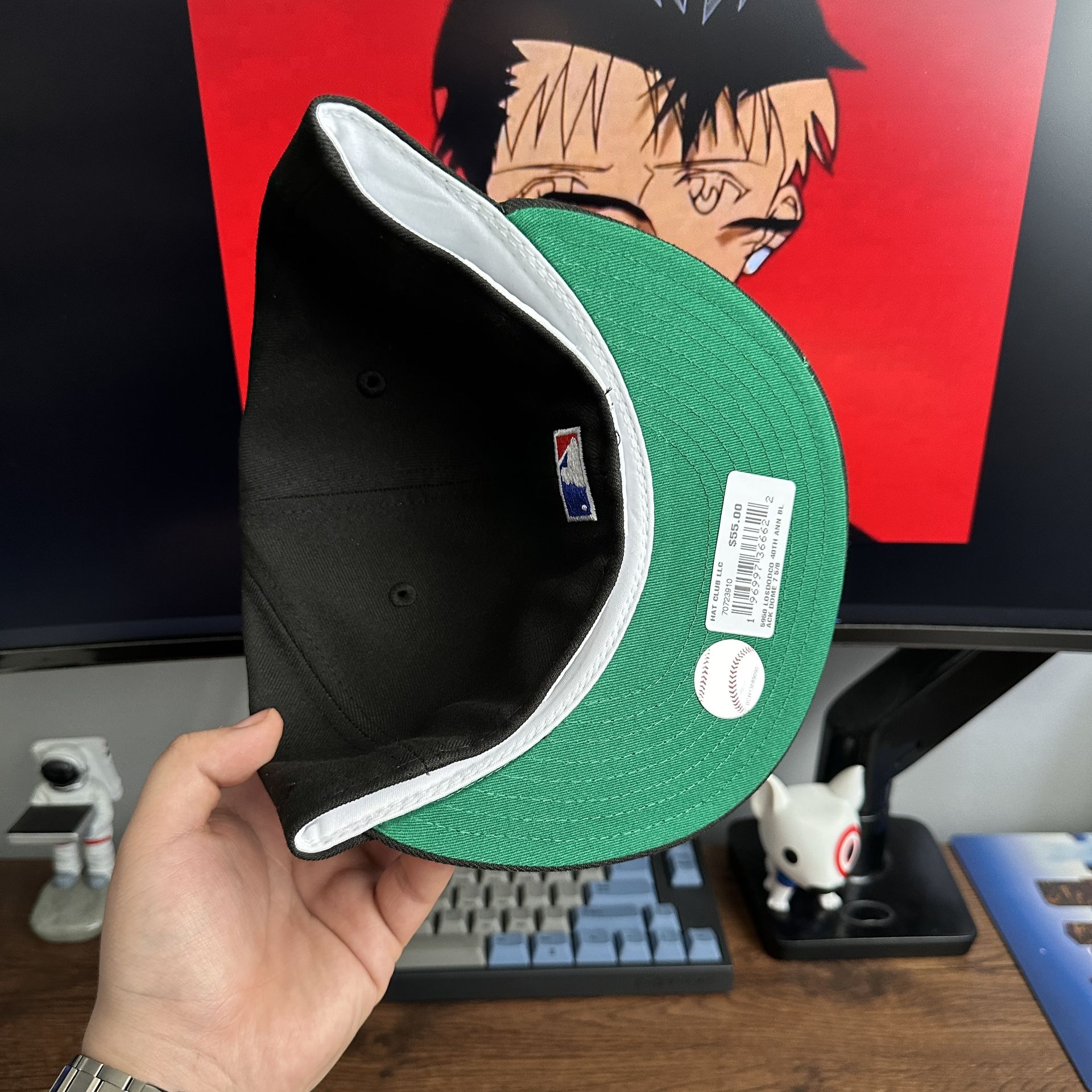 Hat Club Black Dome Los Angeles Dodgers Black And Green Visor Size 7 5/8  for Sale in Alhambra, CA - OfferUp