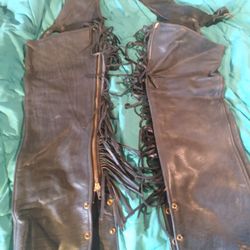 Leather Fringe Chaps