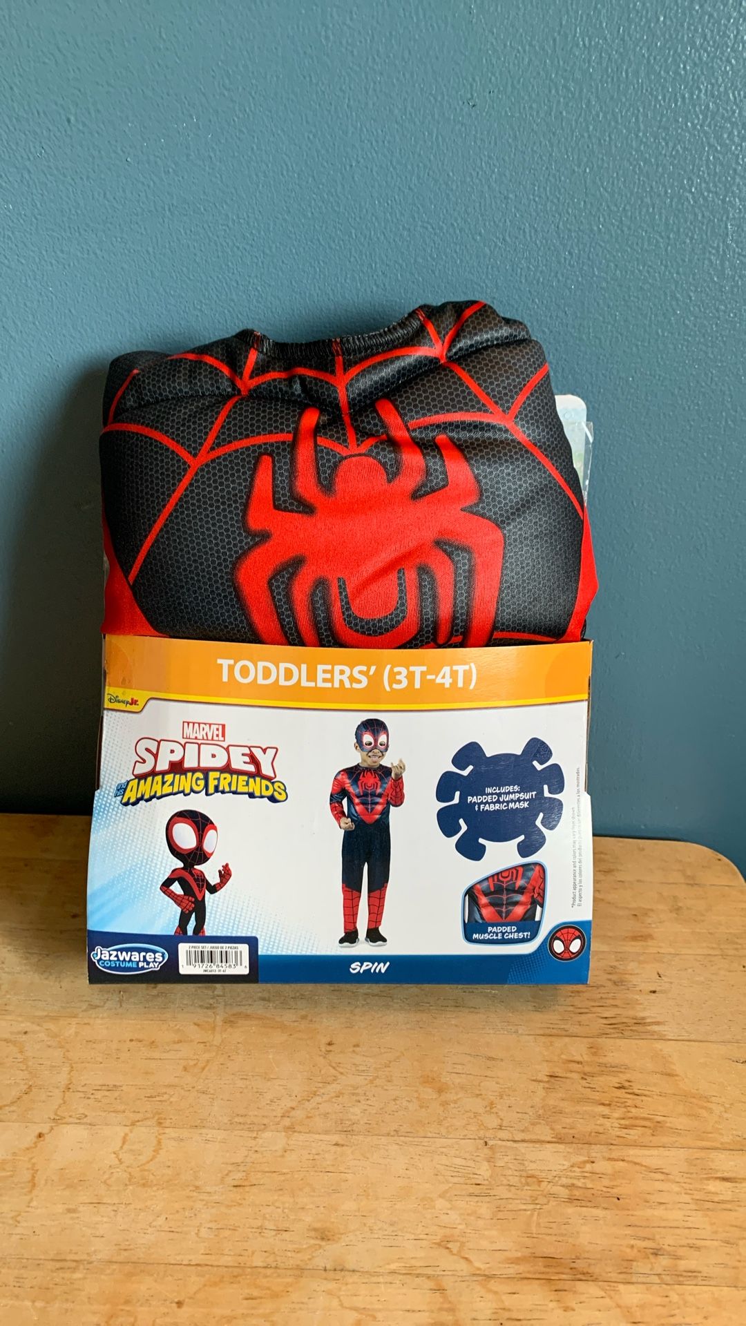 HALLOWEEN MARVEL SPIDEY AND HIS AMAZING FRIENDS SPIDER-MAN TODDLER SIZE 3T-4T COSTUME