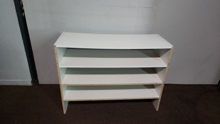 White Particleboard 4 Shelves