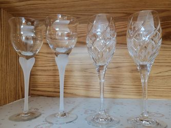 Mikasa Crystal Wine / Wedding Toast Glasses