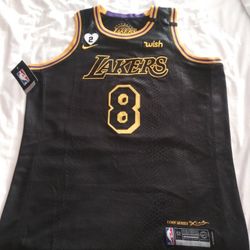 NEW! Kobe Bryant "Black Mamba" 8/24 Snakeskin Legacy Jersey w/ GiGi Patch Size 52 XL/L