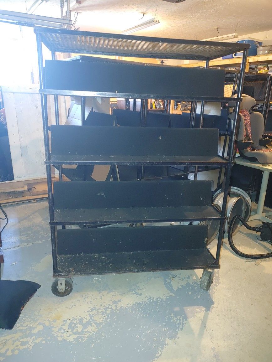 Heavy Duty Black Metal Shelving Units