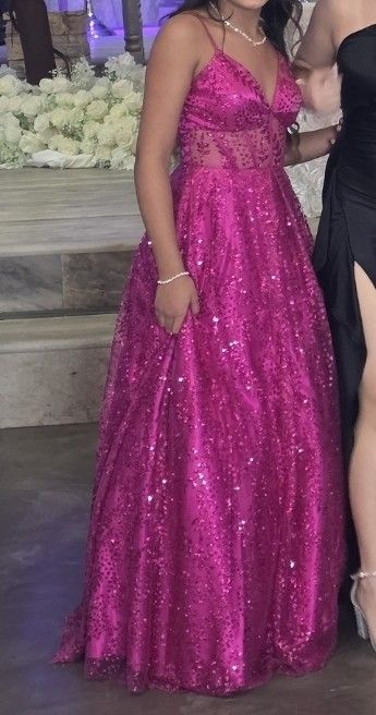 Formal Dress/prom Dress Size 3 (Fucsia)