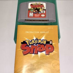 Pokemon Snap N64 Nintendo 64 Authentic Cartridge Instruction,Tested & Works