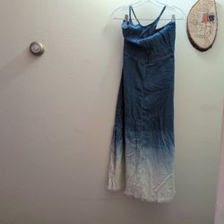 Ombre Halter Top Style Summer Dress