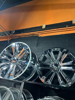 Single wheel new 26x10 chrome Performance Replicas  26x10 6x5.5 Chrome Wheel 26" 31mm