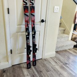 SALOMON SKIS WITH BINDINGS 140cm