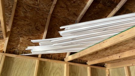 NEW. painted wood baseboard trim