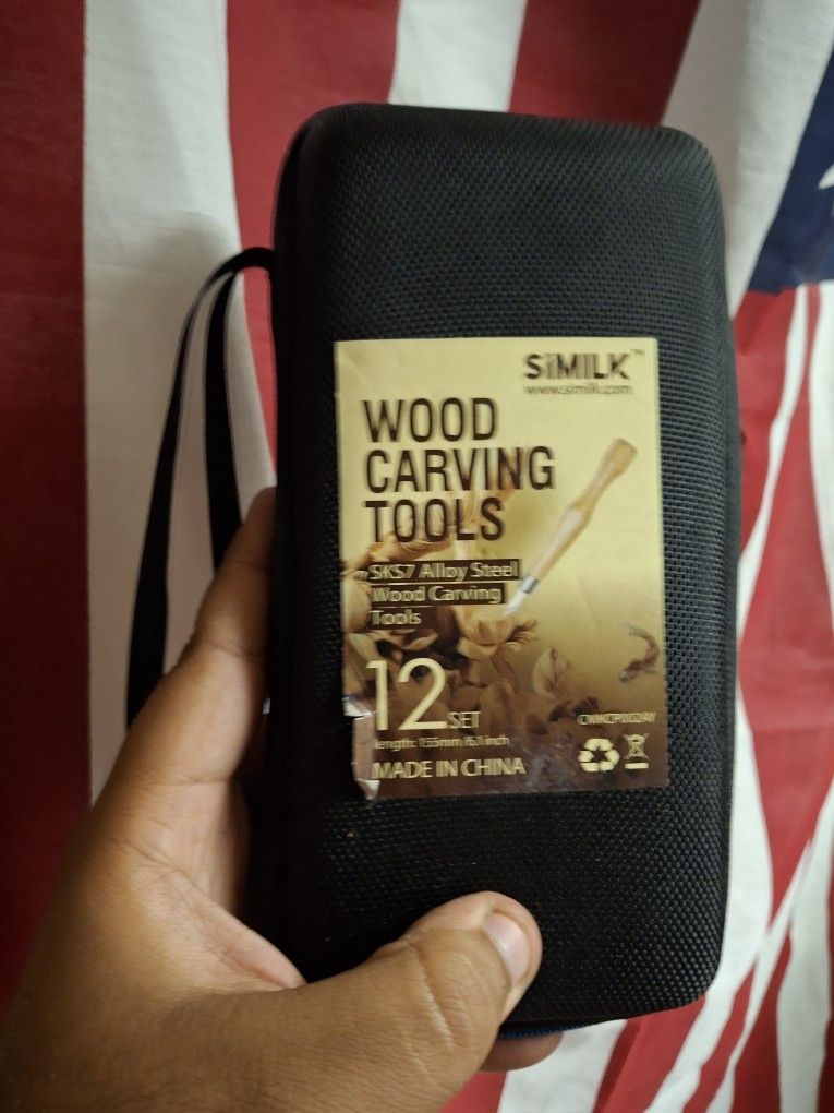 Brand new Similk Wood Carving Tools - SKS7 alloy Steel Wood Cavong Tools 12 set