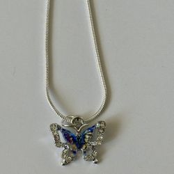Butterfly Pendant Necklace 