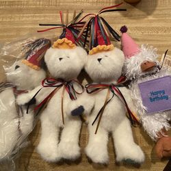 4 New Birthday Boyds Bears
