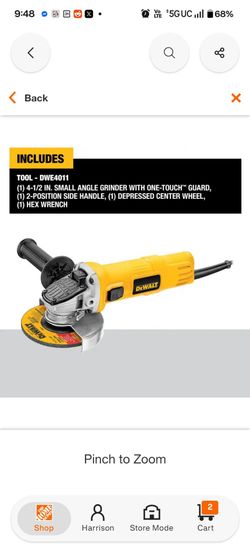 DEWALT DWE4011 4-1/2 In. Angle Grinder