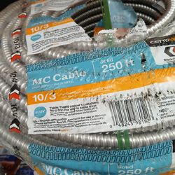 New MC metal clad cable 10/3