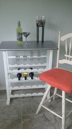 Bar with wine rack