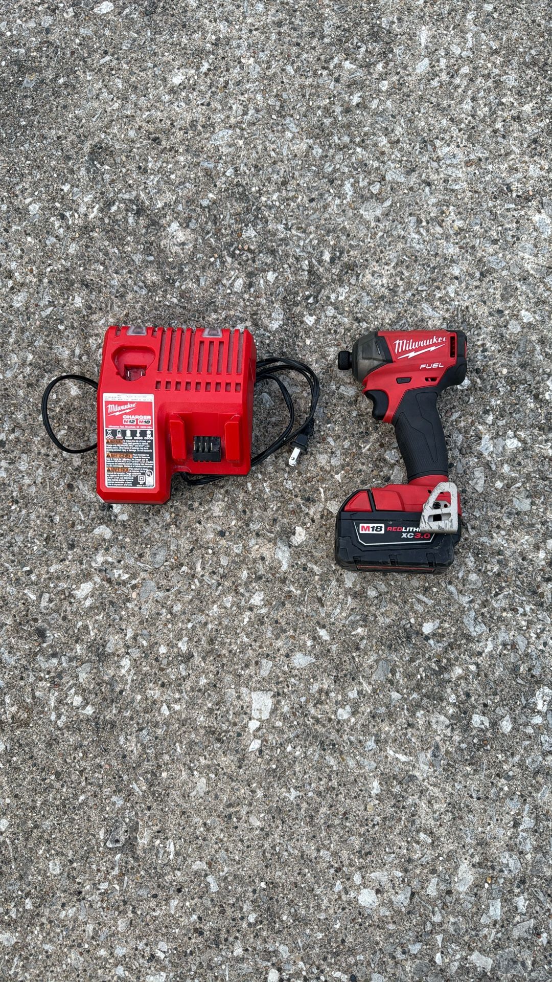 M18 FUEL SURGE 18V Lithium-Ion Brushless Cordless 1/4 in. Hex Impact Driver With Battery 3.0 And Charger