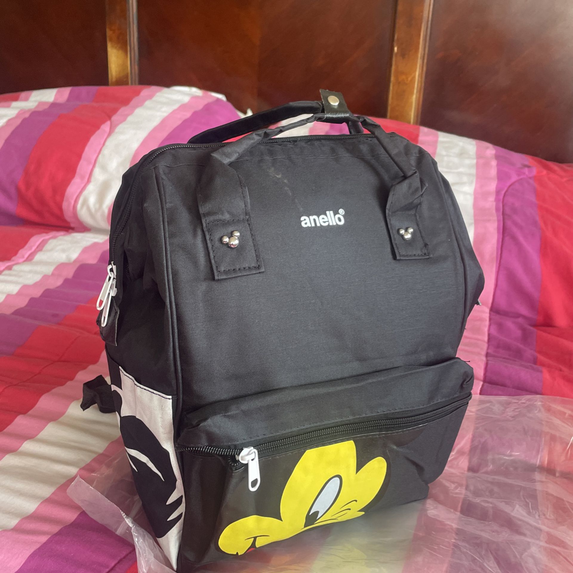 Brand New black Backpack W/ Mickey Mouse Design$25