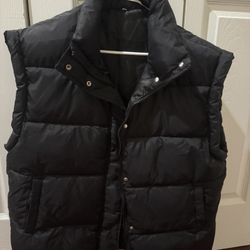 Men's Puffer Vest Outerwear Winter Warm Padded Outdoor Casual Thick Insulated Quilted Sleeveless Jacket