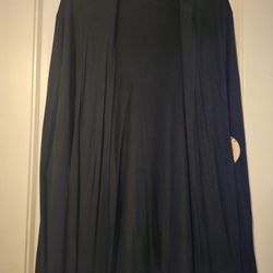 New Woman's Size 2x Or 3x  Black Cardigan (95%Polyester 5% Spandex)

