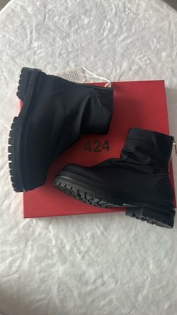 424 Black Ankle Boots with Tags. Size 37