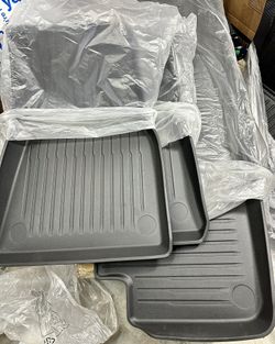 New Floor Mats / Covers / Liners For Tesla Model Y 2020-2023, Waterproof Anti-Slip All Weather, Trunk Mats, 4 Pcs.
