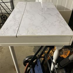 White Table With Opening Top