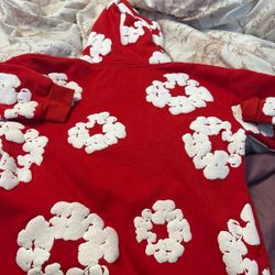 Denim Tears Red Hoodie 