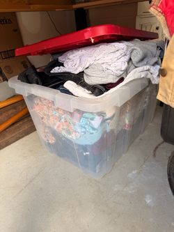 Large Bin of Mixed Women's Clothing