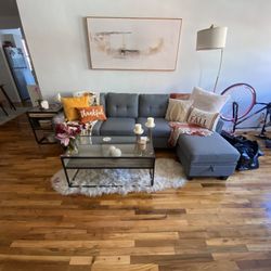 Walker Edison Industrial Modern Wood Rectangle Open Shelf Coffee Table