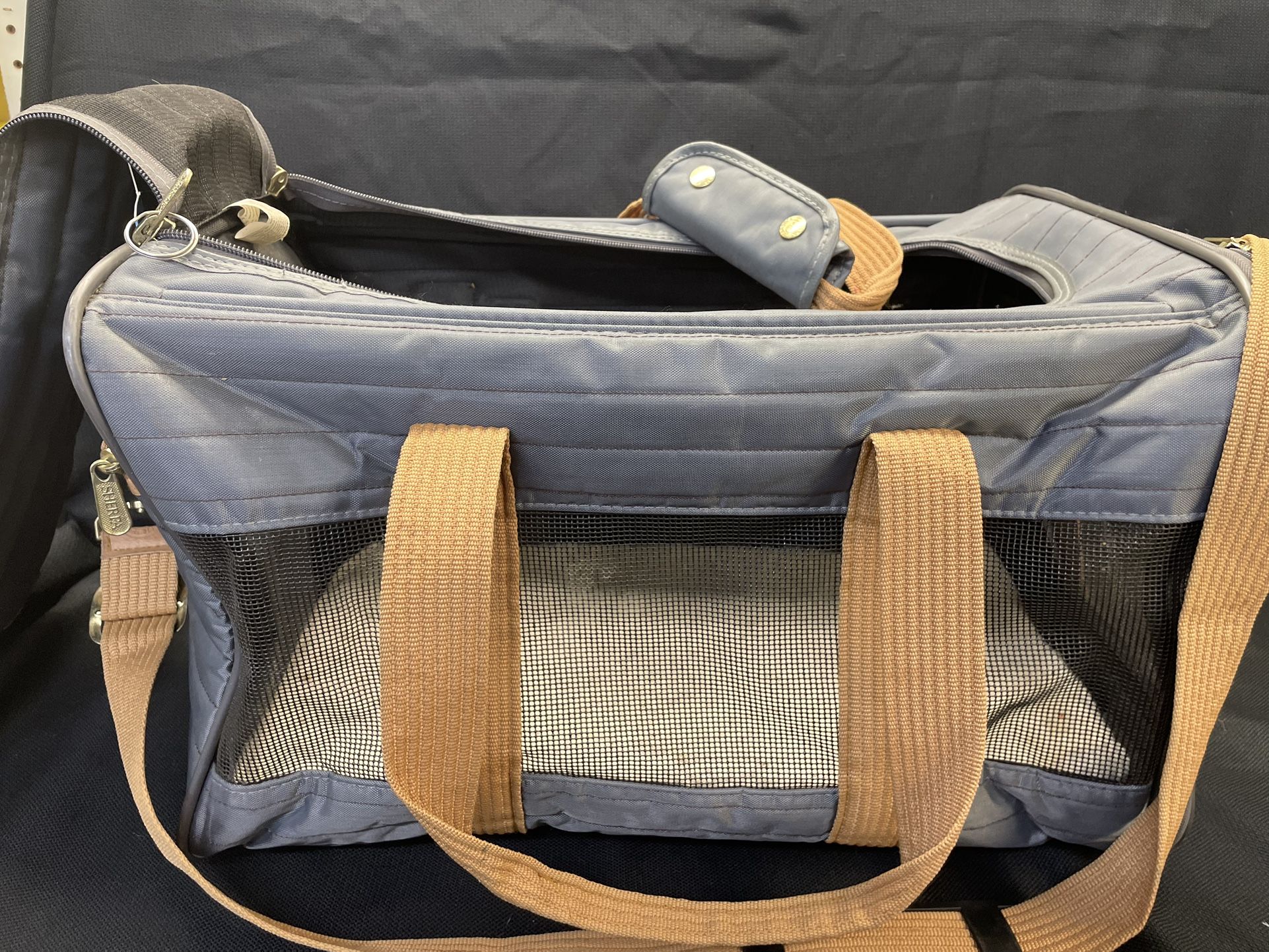 Dog Carrier Grey Med