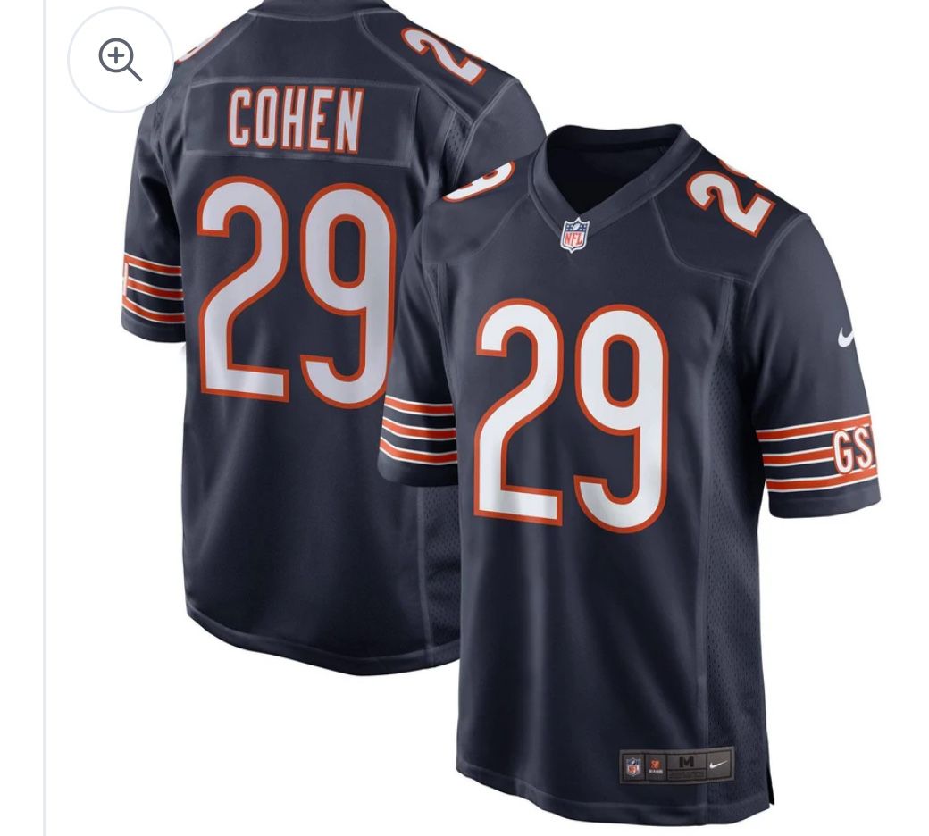 Men's Chicago Bears Tarik Cohen Nike Navy Game Jersey